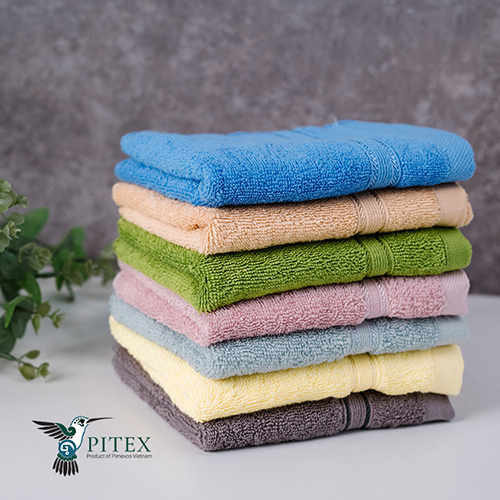 Khăn mặt PITEX 100% sợi Cotton tự nhiên CS3050