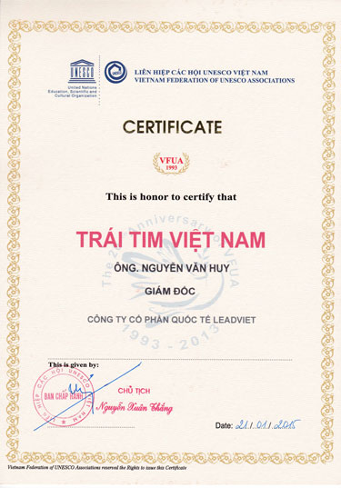 Chứng nhận-chứng chỉ - Thực Phẩm Chức Năng Quốc Tế Lead - Công Ty Cổ Phần Quốc Tế Lead Việt Nam