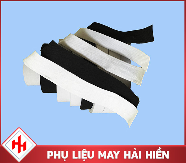 Dây thun đen trắng