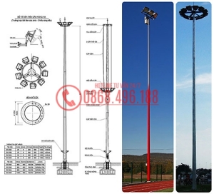 Cột giàn đèn nâng hạ