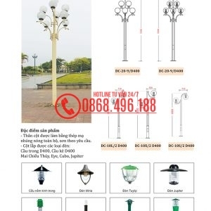 Cột trang trí nấm cây