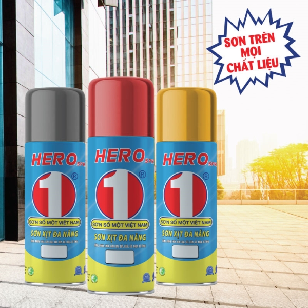 Sơn xịt đa năng Hero - Sơn Hiếu Anh - Công Ty TNHH Thương Mại Dịch Vụ Hiếu Anh