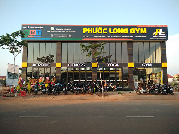 Bảng hiệu Gym Phước Long - Quảng Cáo Đức Vinh - Công Ty TNHH MTV Xây Dựng Quảng Cáo Đức Vinh