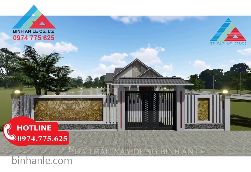 Dự án nhà cấp 4 mái Thái