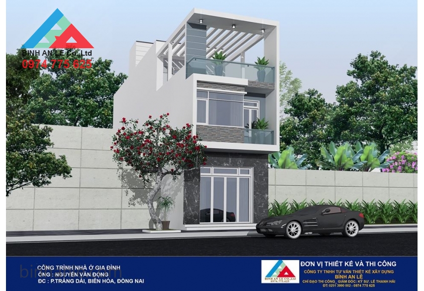 Dự án nhà phố hiện đại 5x20