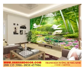 Tranh dán tường - Công Ty Thiết Kế & Trang Trí Nội Thất Nhà Xinh