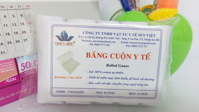 Băng cuộn y tế - Khẩu Trang Sen Việt - Công Ty TNHH Vật Tư Y Tế Sen Việt