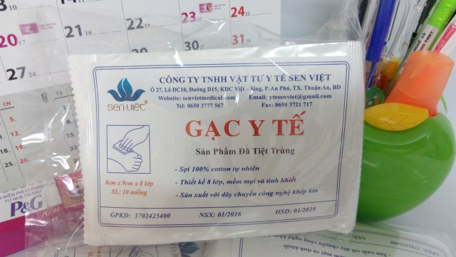 Gạc y tế - Khẩu Trang Sen Việt - Công Ty TNHH Vật Tư Y Tế Sen Việt