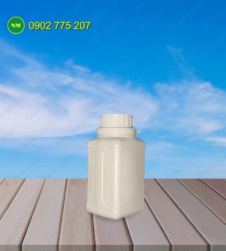 Chai nhựa 250ml vuông đựng nông dược