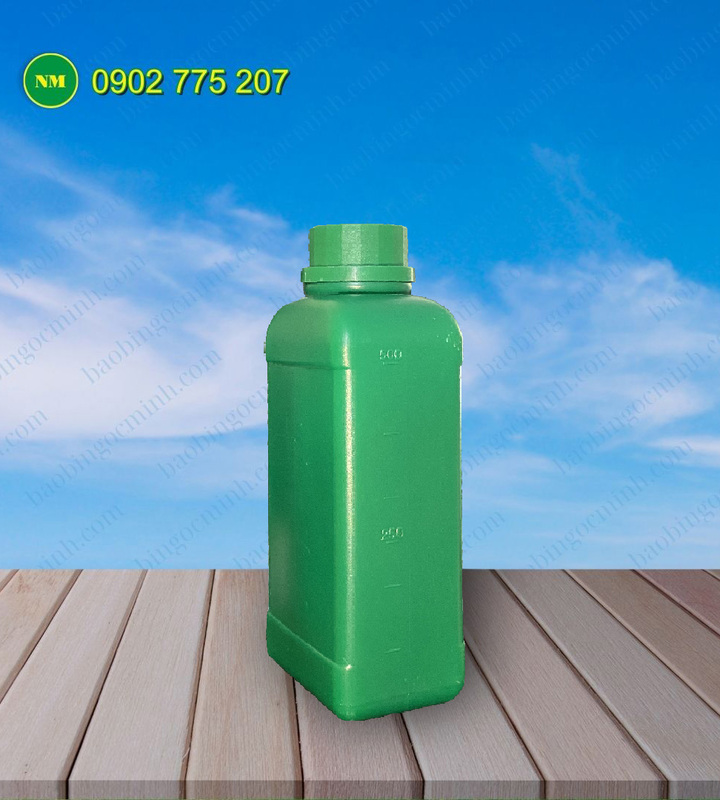 Chai nhựa 500ml hình chữ nhật