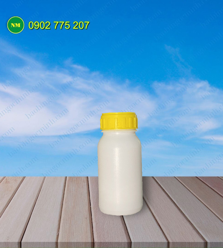 Chai nhựa HDPE 250ml nắp không ga