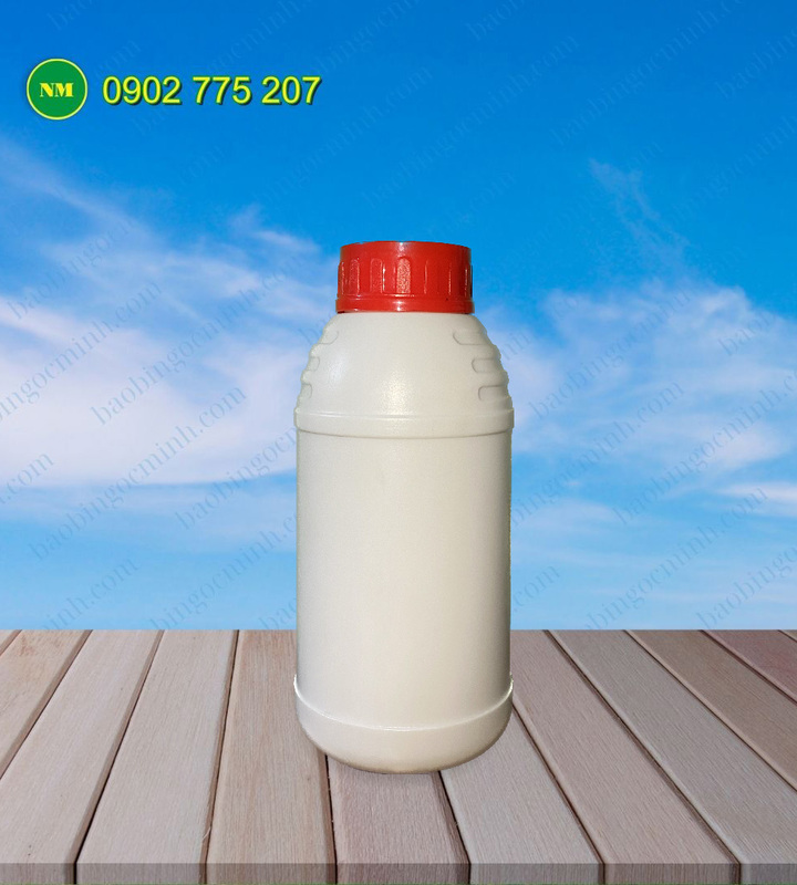 Chai nhựa HDPE 500ml đựng hóa chất