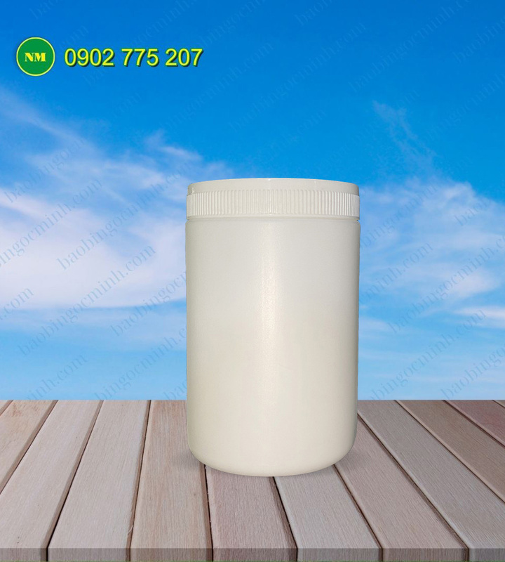 Hũ nhựa HDPE 1kg đựng bột