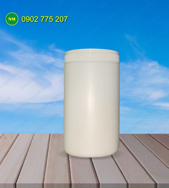 Hũ nhựa HDPE 1kg đựng hóa chất