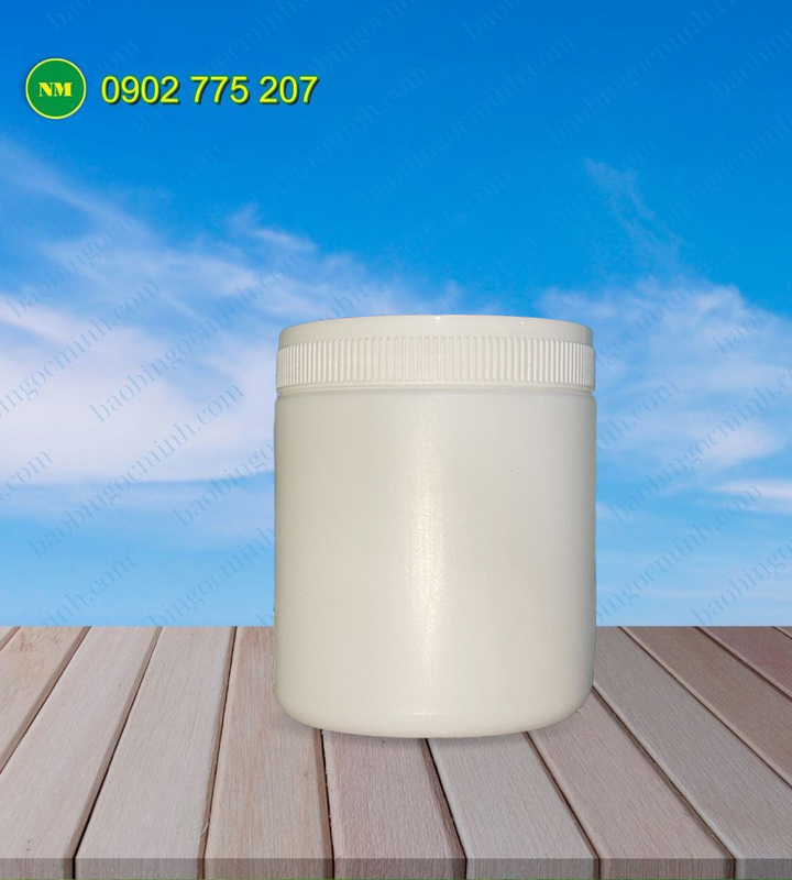 Hũ nhựa HDPE 500gram đựng nông dược