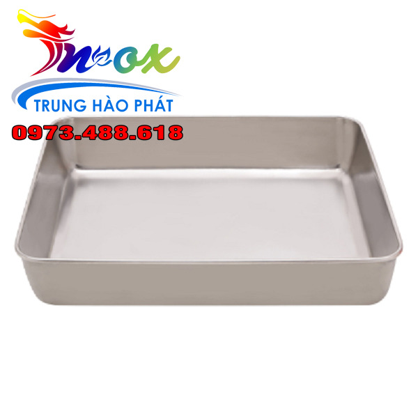 Khay inox sâu (25x30)cm