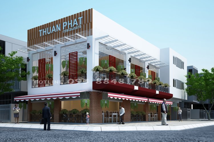 Thiết kế xây dựng nhà hàng Thuận Phát - AT Construction - Công Ty Cổ Phần Xây Dựng Và Trang Trí Nội Thất AT