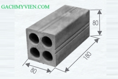 Gạch Block 4 lỗ 180x80x80