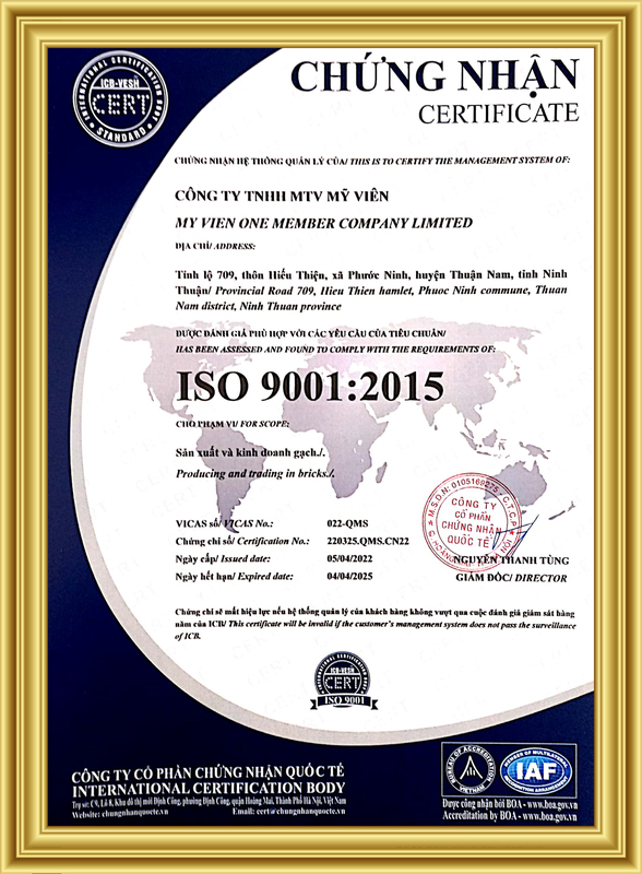 Chứng nhận ISO 9001:2015