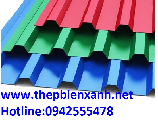 Tôn kẽm mạ màu - Thép Xây Dựng Biển Xanh - Công Ty TNHH Một Thành Viên Xây Dựng - Thép Biển Xanh