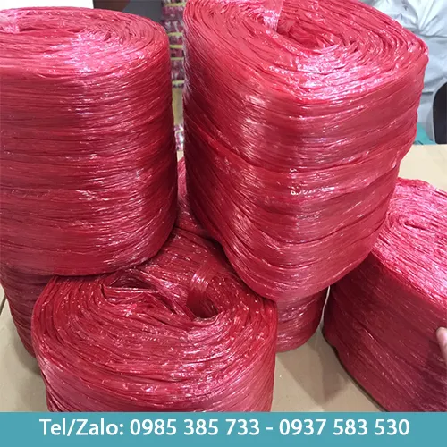 Dây nilon buộc hàng màu đỏ cuộn 600g - Đồ Nhựa Dùng 1 Lần Thu Hồng - Công Ty TNHH Thương Mại Thu Hồng