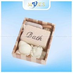 Combo khăn tắm và dụng cụ chà gót chân