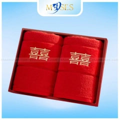 Khăn quà tặng màu đỏ