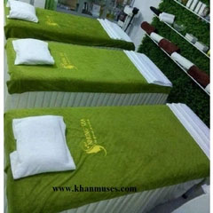 Khăn spa màu xanh rêu