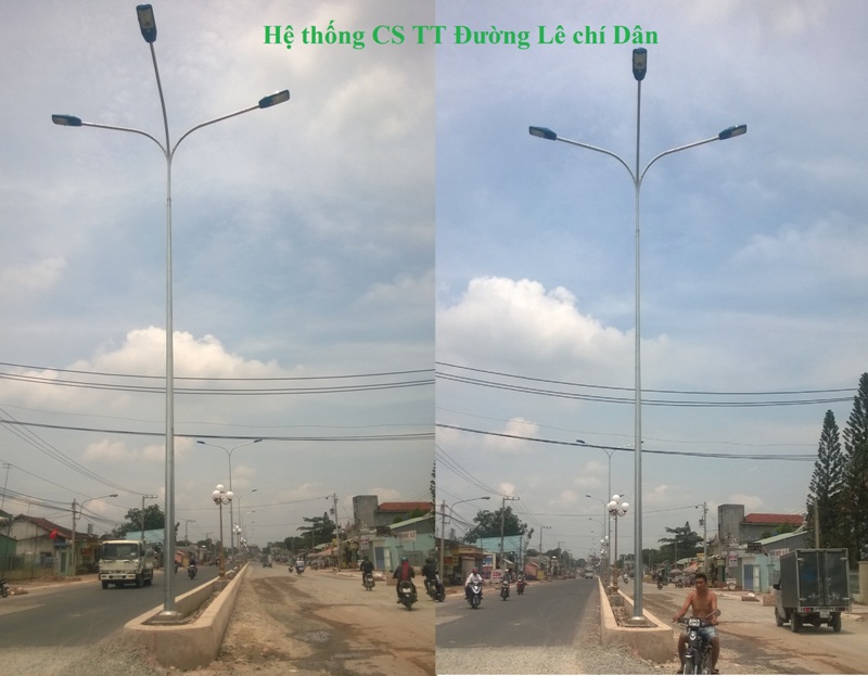 Hệ Thống CS TT - Đường Lê Chí Dân - Thiết Bị Chiếu Sáng Đức Phát - Công Ty TNHH Sản Xuất Thương Mại Dịch Vụ Và Xây Dựng Đức Phát