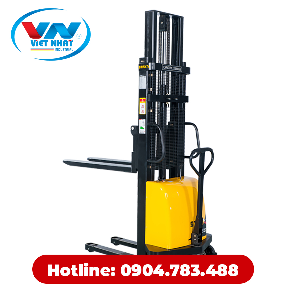Xe nâng bán tự động 1 tấn