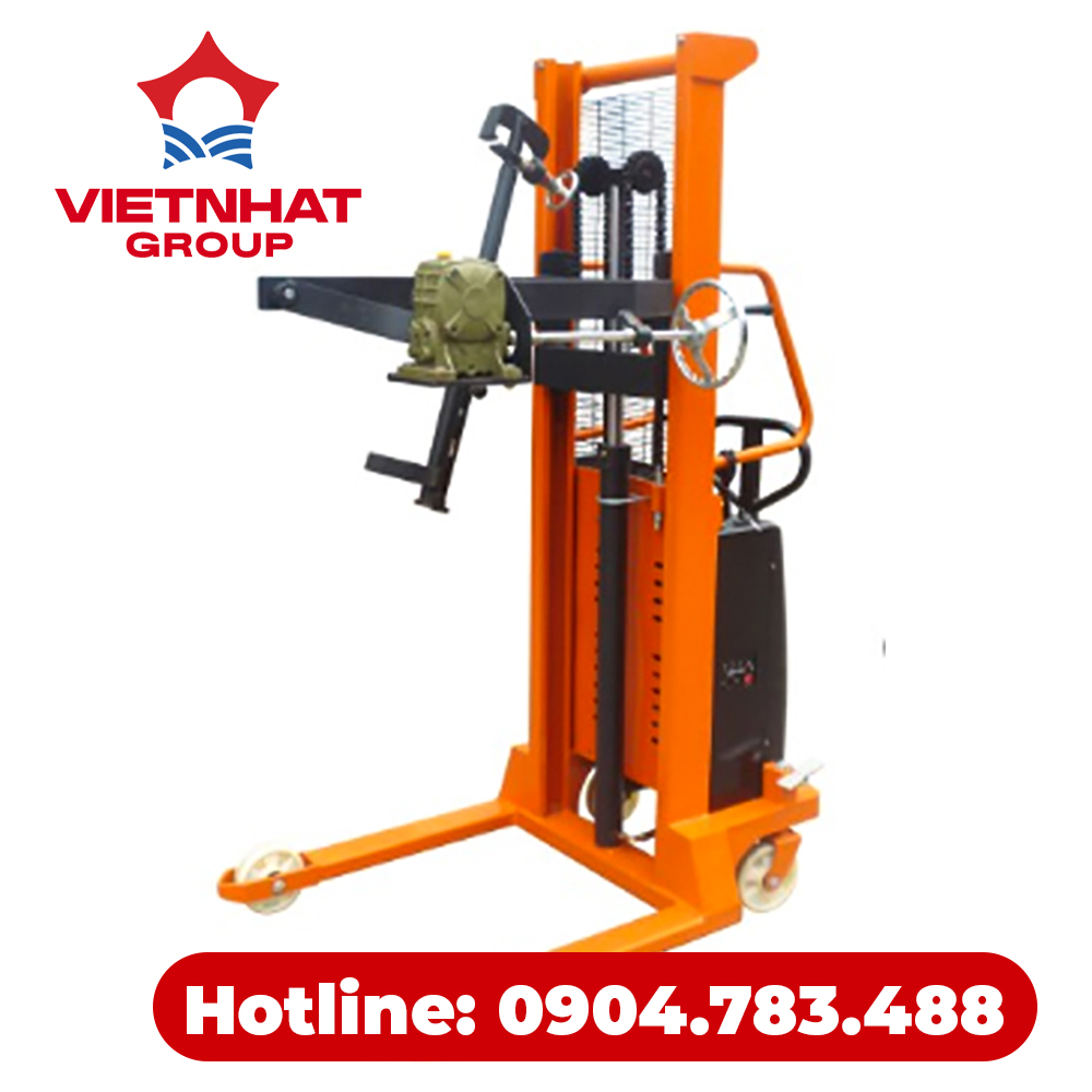 Xe nâng phuy bán tự động