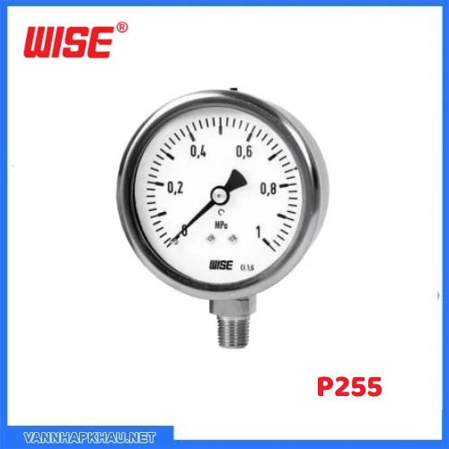 Đồng hồ áp suất Wise P255 - Van Âu Việt - Công Ty Cổ Phần Phát Triển Thương Mại Và Dịch Vụ Âu Việt