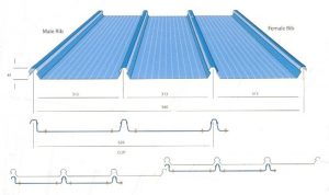 Tôn không dùng vít Cliplock