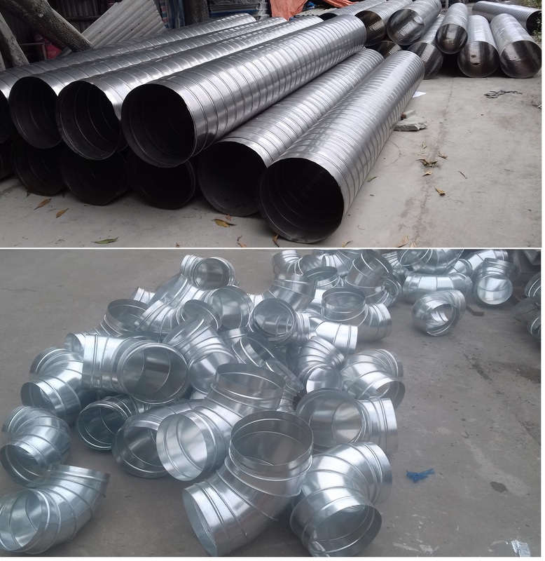 Ống gió tròn xoắn - Thiết Bị Xử Lý Bụi Minh An Phát - Công Ty TNHH Cơ Khí Minh An Phát