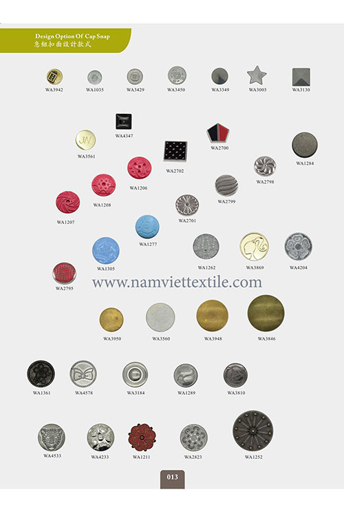 Khuy, nút, cúc kim loại - Phụ Kiện May Mặc  NAVITEX - Công Ty TNHH Quốc Tế NAVITEX