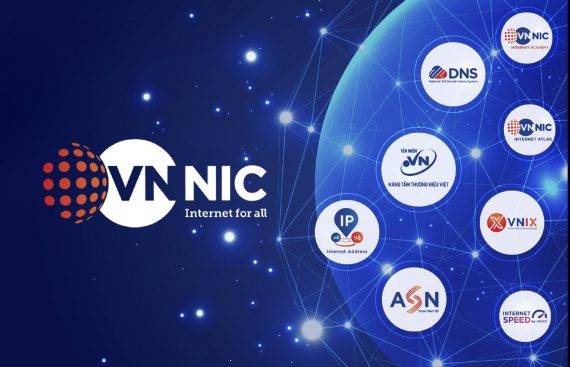 Thiết kế logo VNNIC - Công Ty TNHH Giải Pháp Thương Hiệu Adina Việt Nam