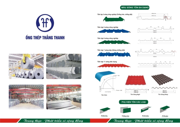 Tôn mạ màu các loại - Tôn Thép An Thắng - Công Ty Cổ Phần Đầu Tư Và Thương Mại An Thắng