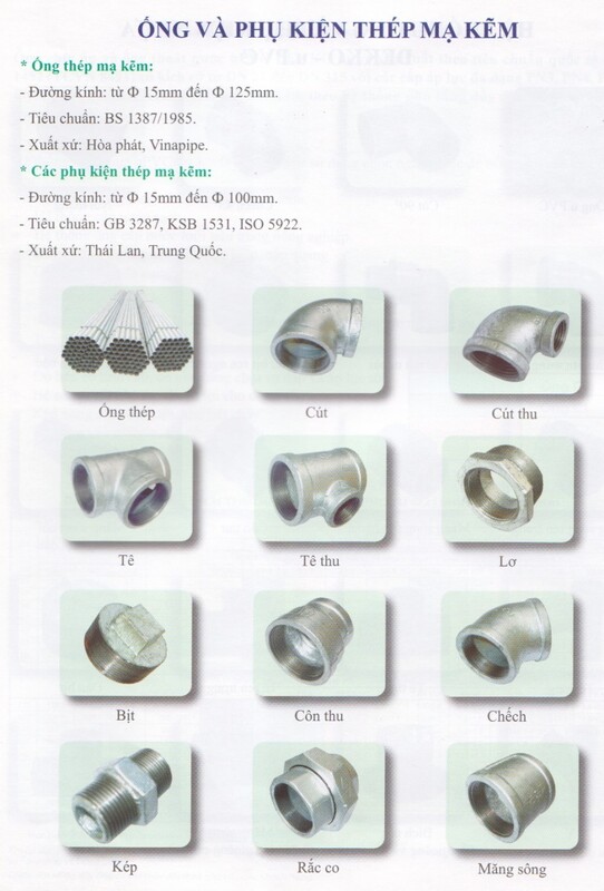 Ống và phụ kiện thép mạ kẽm - Tôn Thép An Thắng - Công Ty Cổ Phần Đầu Tư Và Thương Mại An Thắng