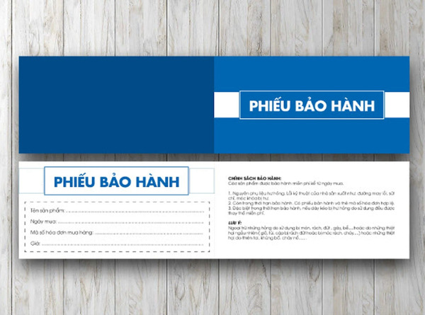 In phiếu bảo hành