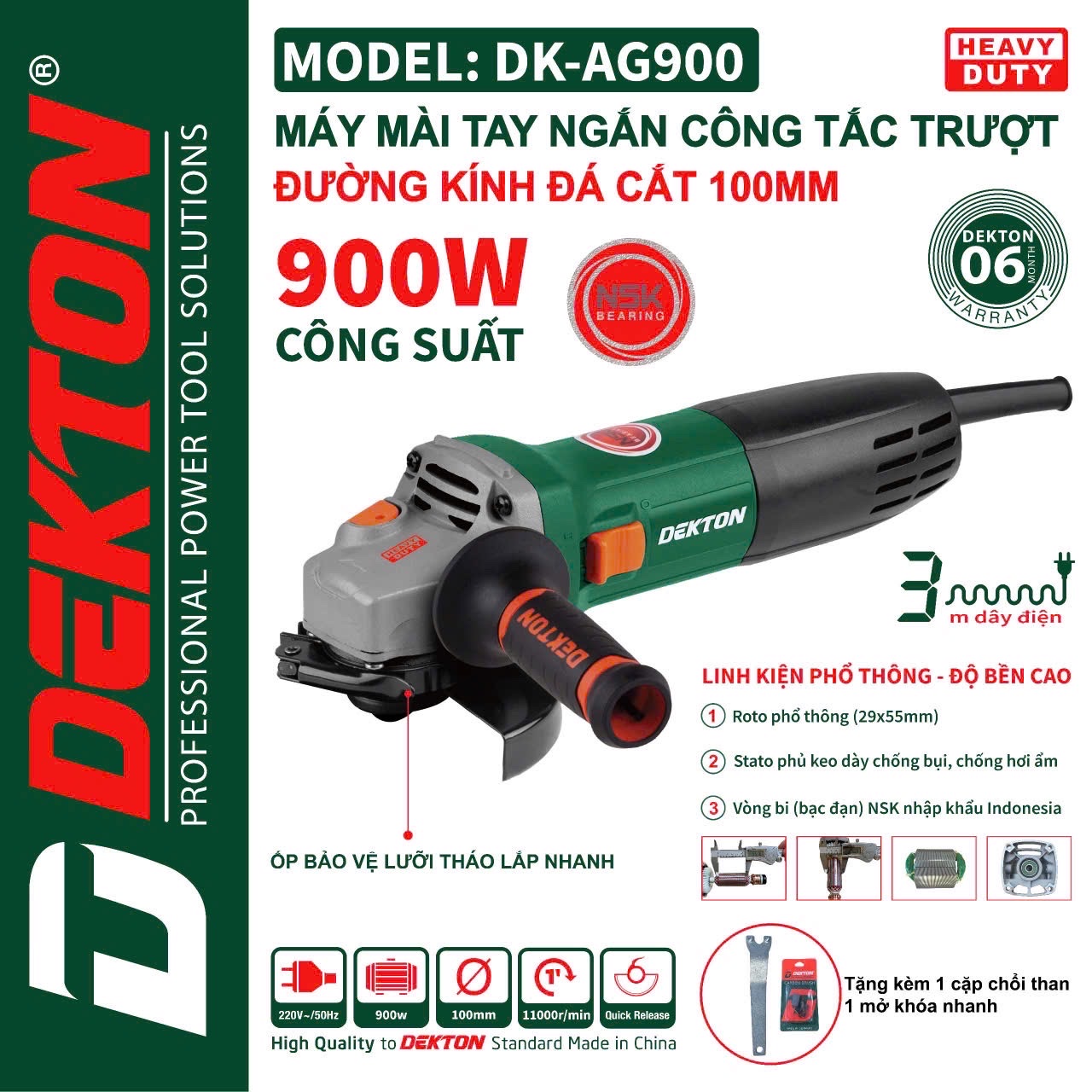 Dekton DK-AG900 - 100mm