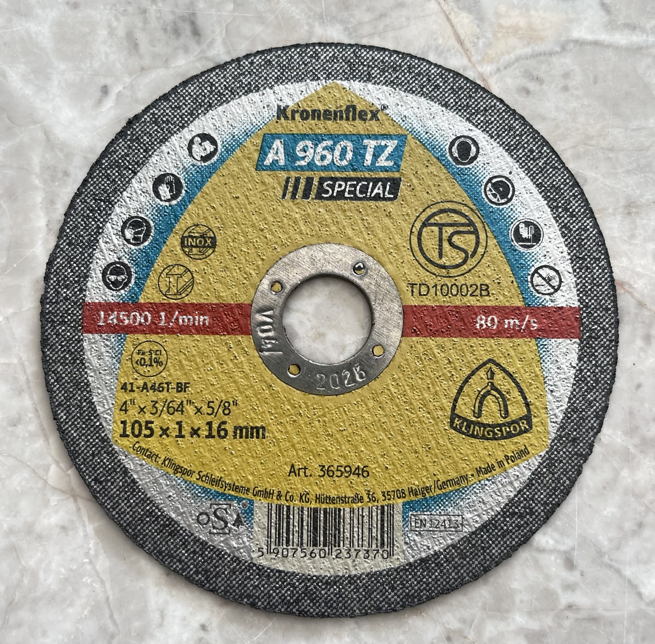 Đá cắt A960 TZ Specila 105x1x16mm