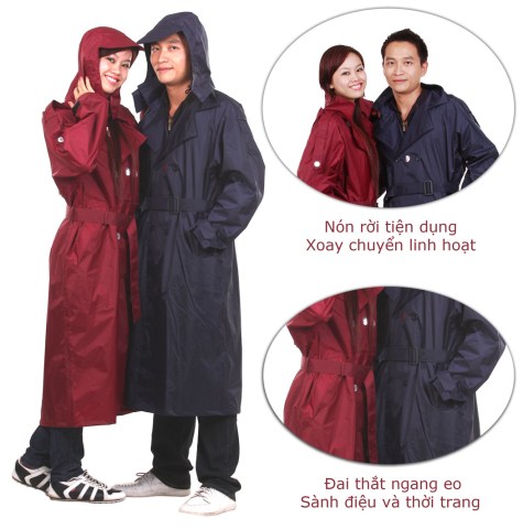 Áo mưa măng tô - áo Mưa Tân Hợp Phát - Công Ty TNHH Dịch Vụ Và Thương Mại Tân Hợp Phát