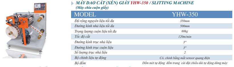 Máy dao cắt (xén) giấy YHW-350 - Công Ty TNHH Việt Thành Việt Nam (YUESHUN GROUP) - Label Printing Solution