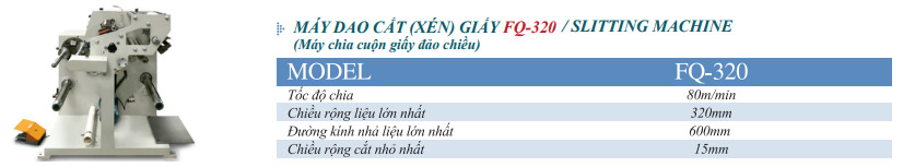 Máy dao cắt (xén) giấy FQ-320 - Công Ty TNHH Việt Thành Việt Nam (YUESHUN GROUP) - Label Printing Solution