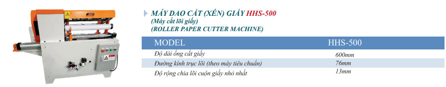 Máy dao cắt (xén) giấy HHS-500 - Công Ty TNHH Việt Thành Việt Nam (YUESHUN GROUP) - Label Printing Solution