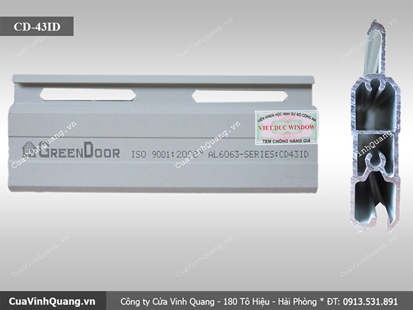 Cửa cuốn GreenDoor CD43-ID - Cửa Cuốn Vinh Quang - Công Ty TNHH Cửa Cuốn úc Vinh Quang