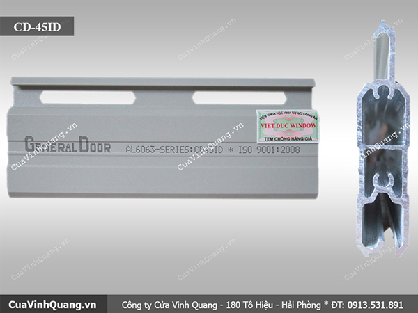 Cửa cuốn khe thoáng GeneralDoor CD-45ID - Cửa Cuốn Vinh Quang - Công Ty TNHH Cửa Cuốn úc Vinh Quang