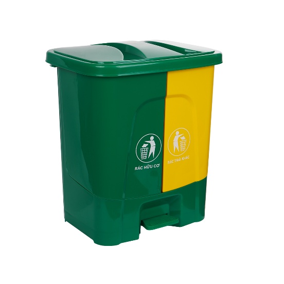 Bật rác 2 ngăn 8020 không đóng thùng Catton
