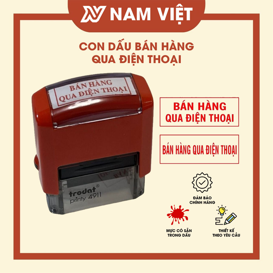Dấu bán hàng qua điện thoại