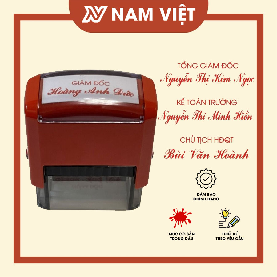 Khắc dấu chức danh